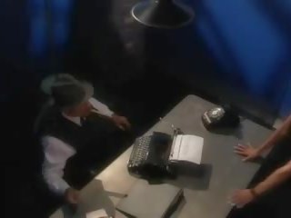 Charming hot young brunette adult video in kantor 50s style