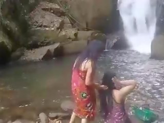 Alluring Girls Having Bath Outdoor, Free sex video 6d