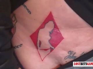 Tattooed lesbian pays the price just shortly thereafter a game a getting