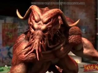 Těžký nahoru demon strikes znovu netvor hentai 3d: volný špinavý film dc