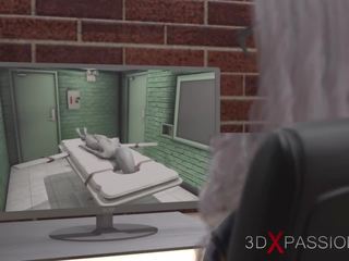 Female Alien in a Jail gets Fucked Hard by a Hot.