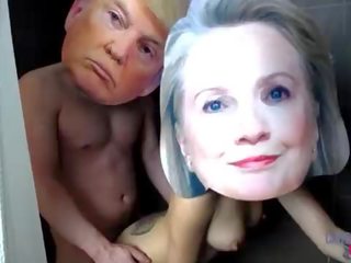 Donald trump and hillary clinton real selebriti x rated clip tape exposed xxx