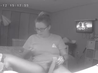 Slutty Teen Skips Homework to Masturbate to xxx movie Hidden Cam