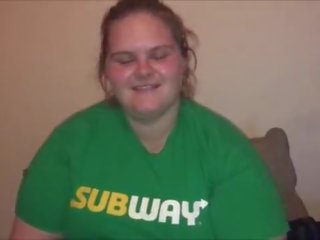 Taking Advantage of a perky innocent subway damsel tricking her into letting me have my way with her covering her in my incredible cum