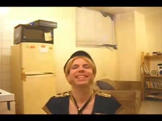 Uniformed CD dancing & wanking