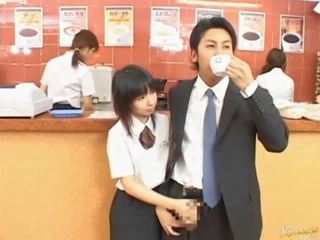 A little japan sister can`t say some things out loud 
