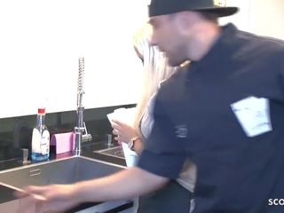 Tight Tini Seduce Fuck by Big dick Boss at Work German