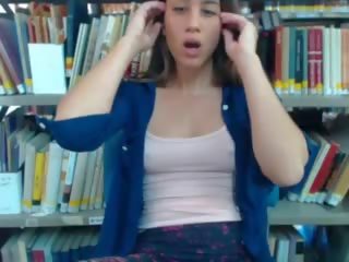 Israeli Tenn Plays in the Library, Free sex clip f0