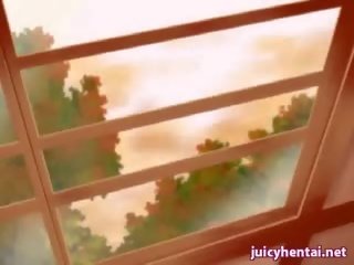 金发 动漫 妹妹 得到 肛交 铺设