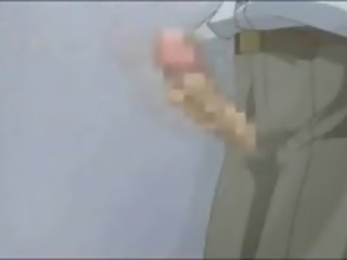 אנימה שועלה מקבל לְנַחֵשׁ שדיים cumshoted