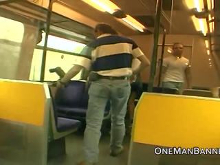 Public Daring dirty film and Flashing on a Train: Free HD x rated video vid 34