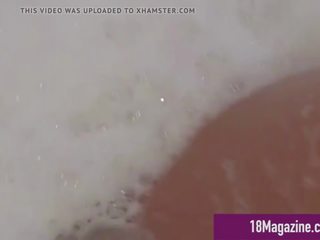 Blonde Teen Princess Cameron Bates in Bathtub: Free adult film 8d