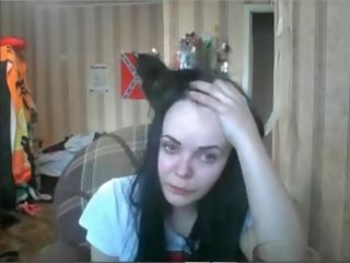 Caugth 到 迪娜 saunina webcam4