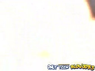 Virginal Brunette Paulina James Showing Her Oral Stimulation Talent And Acquires Creamed