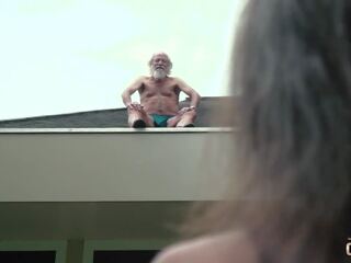 70 Year Old Grandpa Fucks 18 Year Old girlfriend Moaning Excitedly