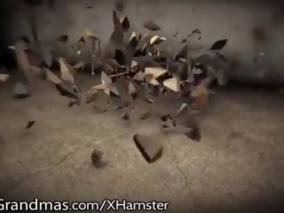 Lustygrandmas волохата пишні full-blown отримує молодий м'ясо.