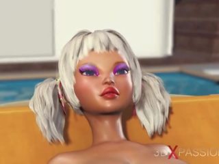 Anal adult clip on the jungle&excl; Sweet schoolgirl dreams to have sex with a black man on a lost island