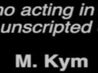Ms Kym Sitting on Her Submissive Teasing Him with