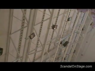 Scandal on stage cutie dildoing
