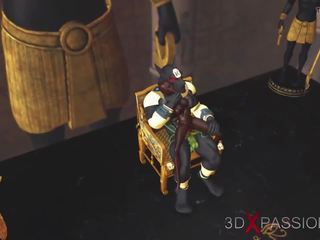 Anubis fucks a noor egiptuse ori sisse tema temple: seks 55