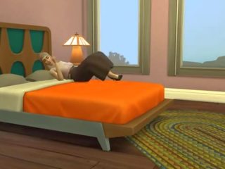 Mom and son have x rated video for the first time 1 hour just after he puts himself in his mother's bed after the blanket