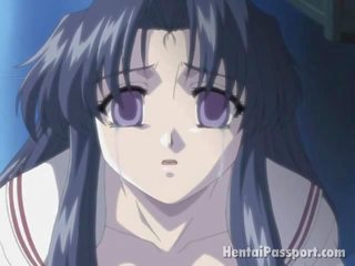 Tempting brunet anime