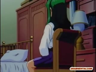 Coed Japanese Anime femme fatale Hard Poking By Pervert